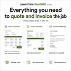Lawn Care QuoteKit by Olive software tool for quoting and invoicing lawn care services.